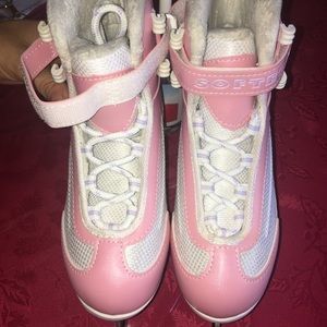 Softec pink ice skates
